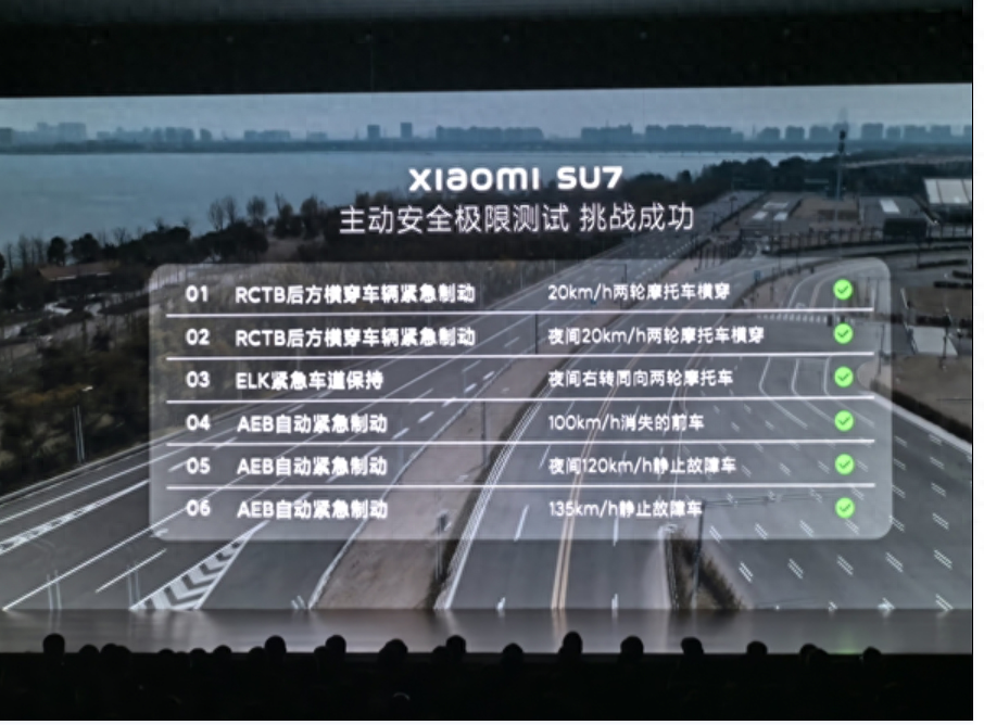 小米SU7实测AEB刹停速度不达标，线束用铝代铜，官方回应难解质疑